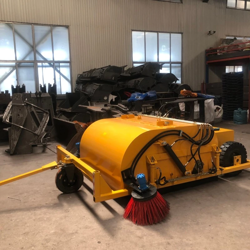 Getrokken aanhangwagen-veegmachine